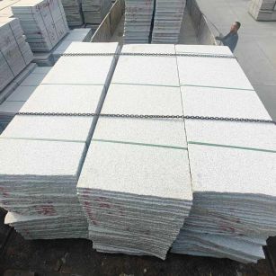 呼伦贝尔芝麻白毛板，石材毛板