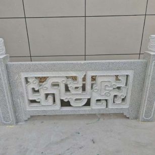 呼伦贝尔芝麻白河道栏杆 桥栏杆