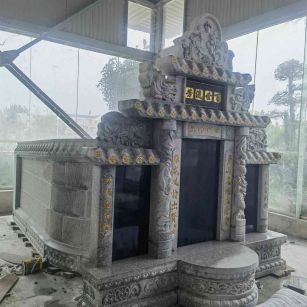 呼伦贝尔套墓 墓碑 围坟石 异形定制