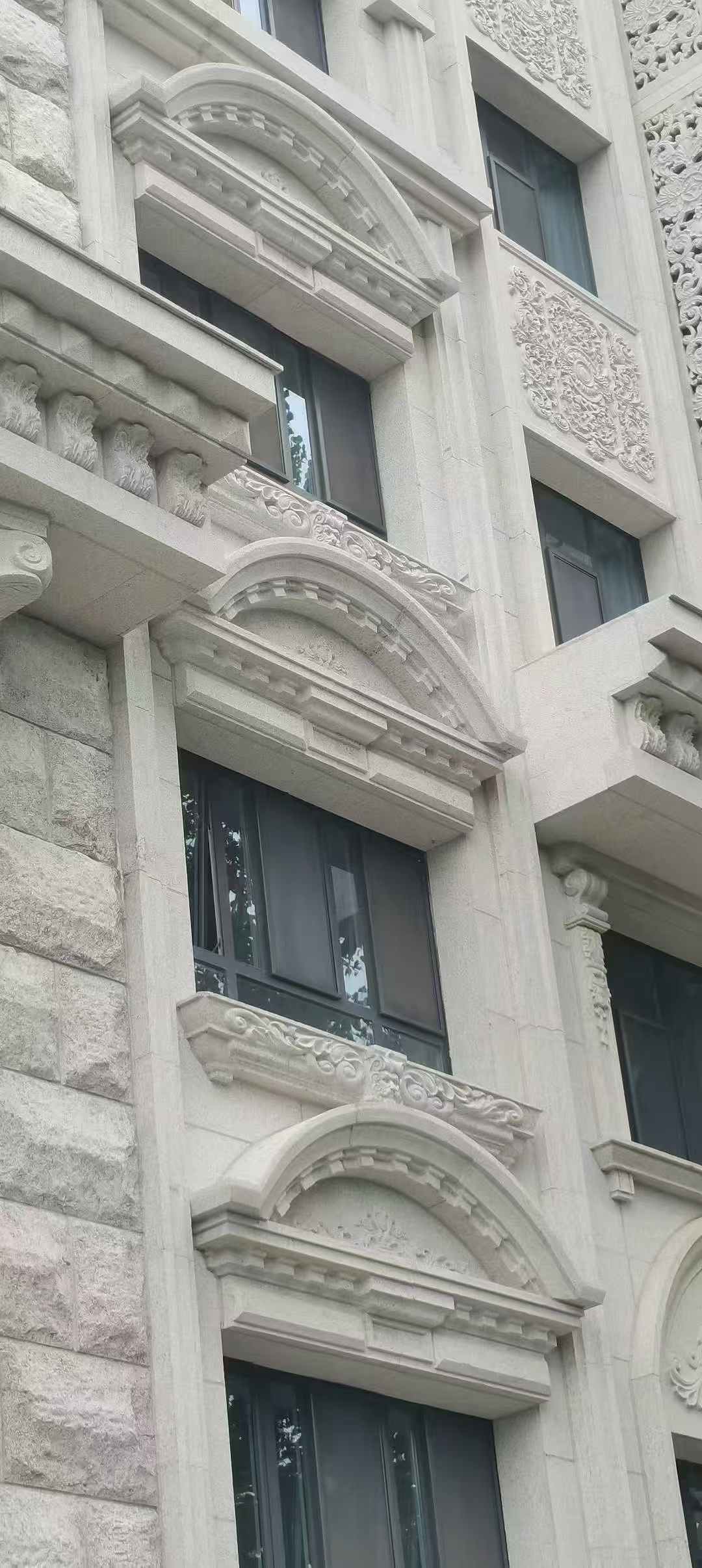 呼伦贝尔芝麻白异形 石材异形定制