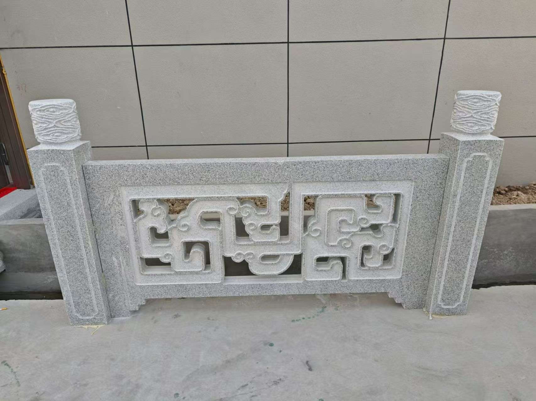 呼伦贝尔芝麻白河道栏杆 桥栏杆