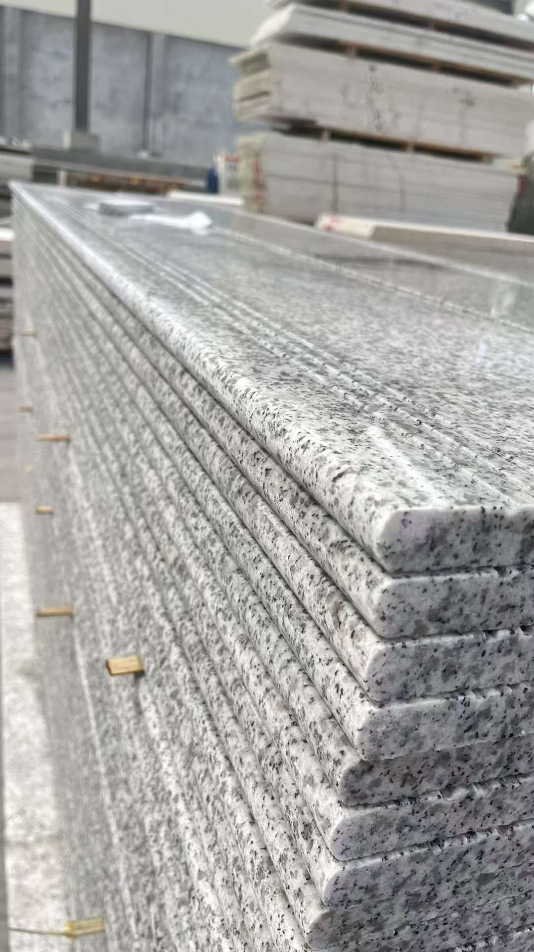 呼伦贝尔芝麻白楼梯踏步 花岗岩楼梯板材
