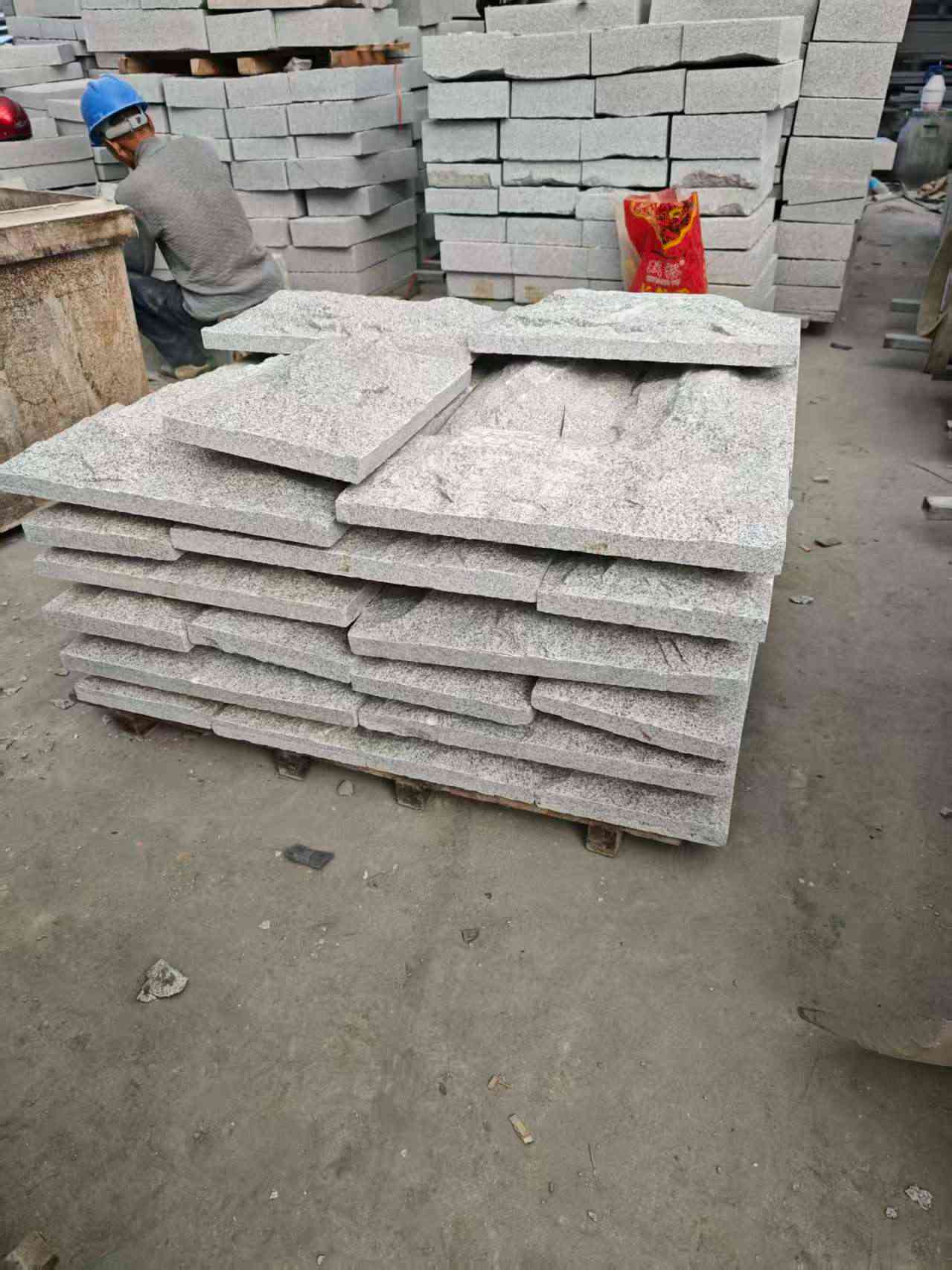 呼伦贝尔芝麻白蘑菇石，自然面